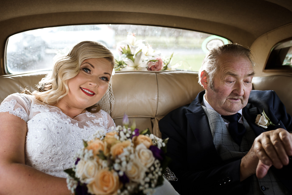 Bride with Father 'I do' photography