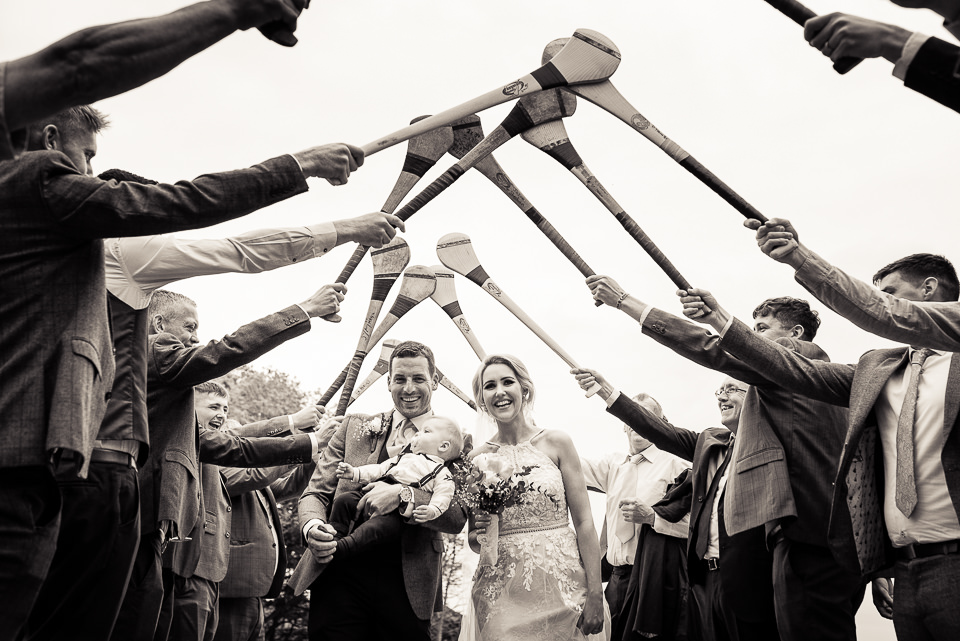 Bride and groom Hurling team